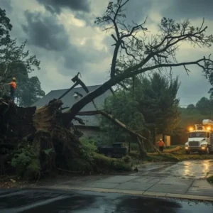 24/7 emergency tree removal response for storm damage in Palm Beach County.