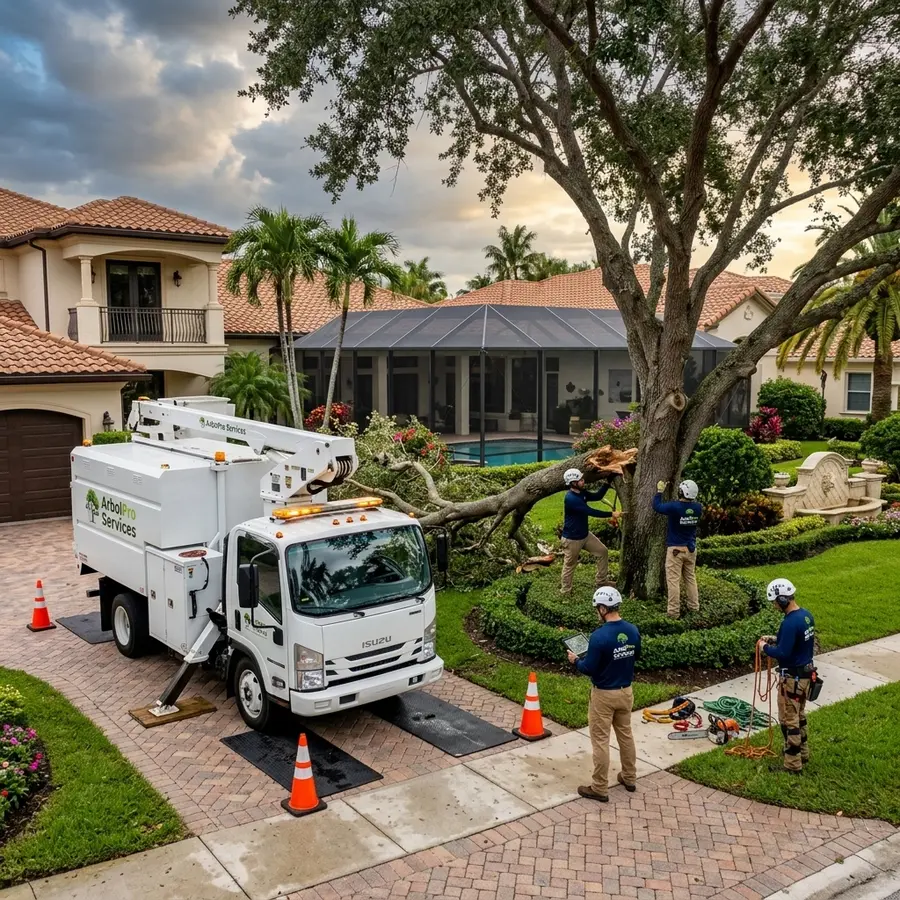 Emergency tree assessment Boca Raton FL country club estate ArbolPro Services