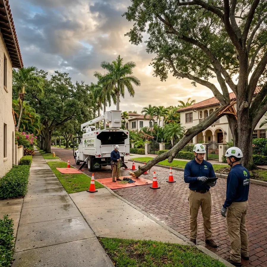 Emergency tree assessment West Palm Beach FL El Cid historic neighborhood ArbolPro