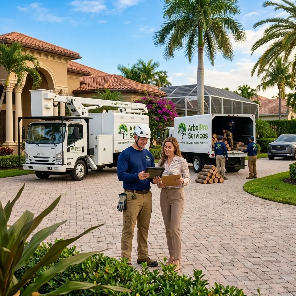 ArbolPro emergency tree service documentation luxury property Boca Raton FL