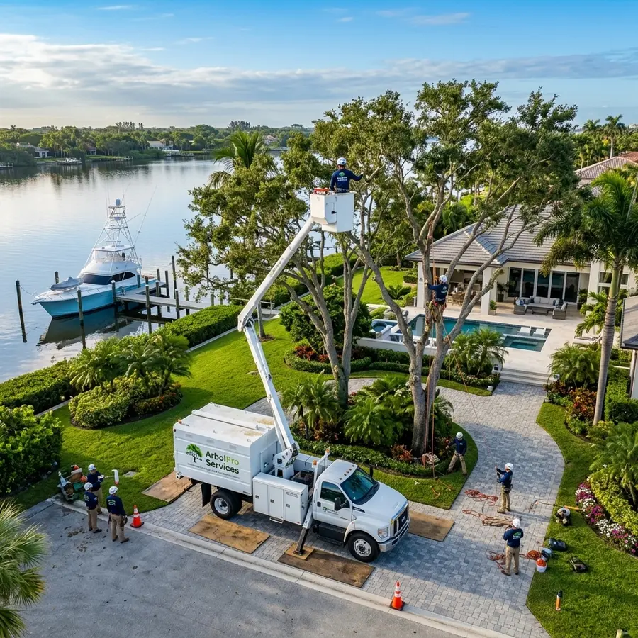 HOA golf community tree trimming Abacoa Jupiter Florida ArbolPro Services