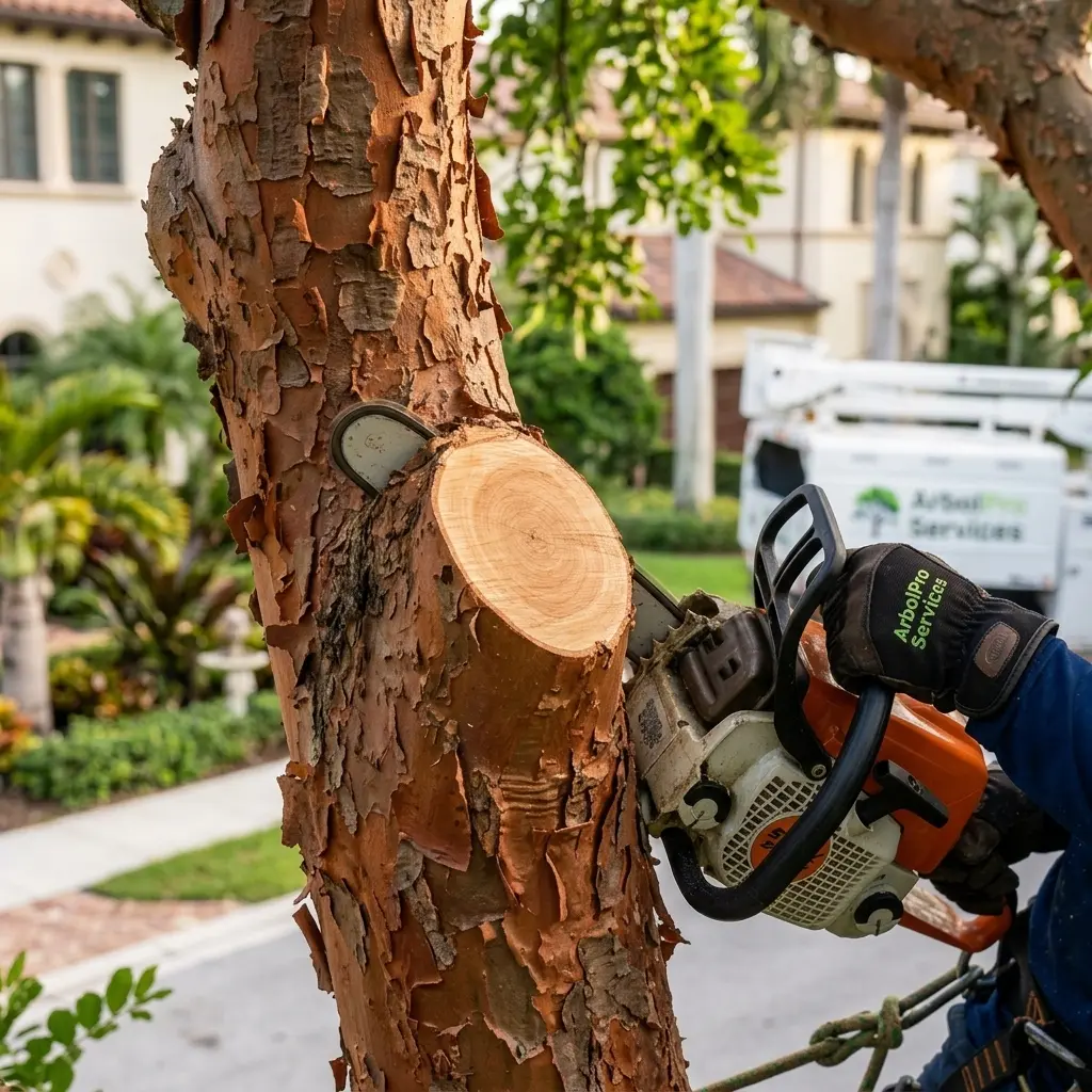 ISA-standard pruning cut technique West Palm Beach FL — ArbolPro arborist