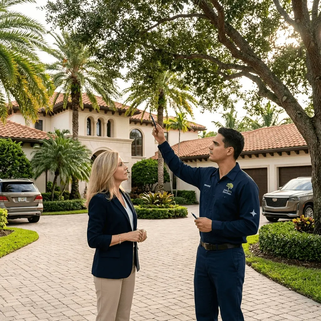 Licensed arborist emergency tree service consultation Palm Beach Gardens